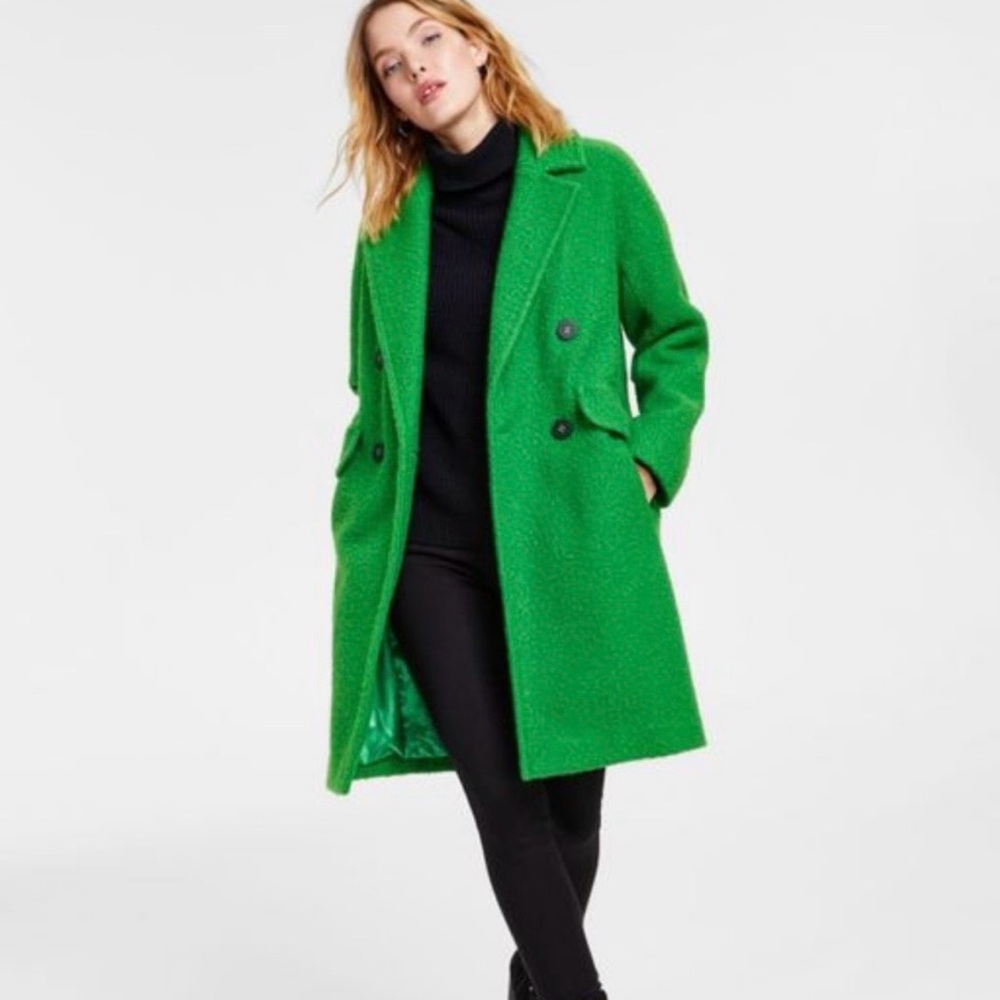 BCBGeneration Vibrant Green Teddy Jacket